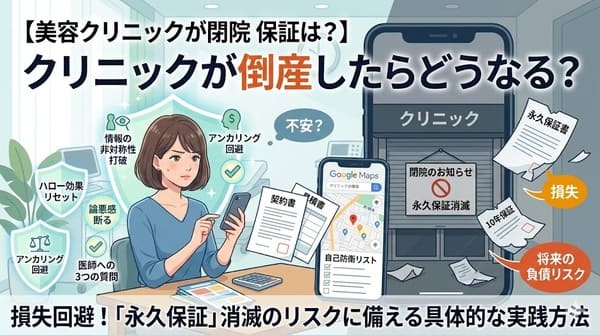 【美容クリニックが閉院 保証は？】クリニックが倒産したらどうなる？