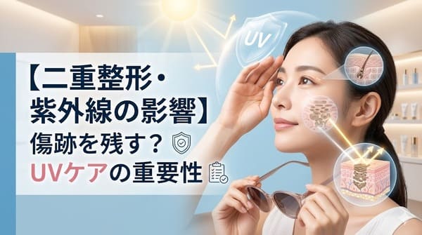 【二重整形 紫外線の影響】術後の日焼けは傷跡を残す？UVケアの重要性