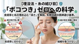 036 double eyelid embedding knot bump